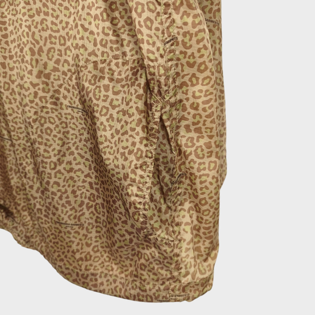 ENGINEERD GARMENTS Men's Made in USA Leopard Print Smock Parka Jacket