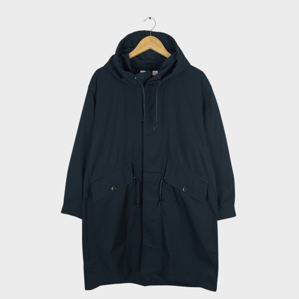 MHL MARGARET HOWELL Men's Dark Navy 100% Cotton Parka Jacket