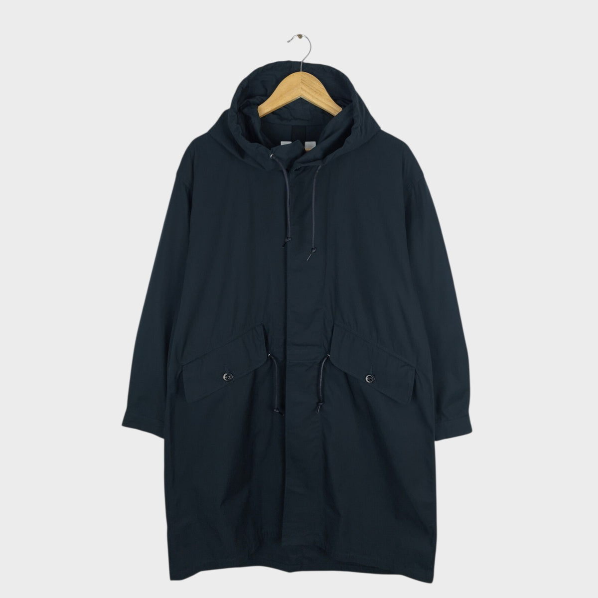 MHL MARGARET HOWELL Men's Dark Navy 100% Cotton Parka Jacket