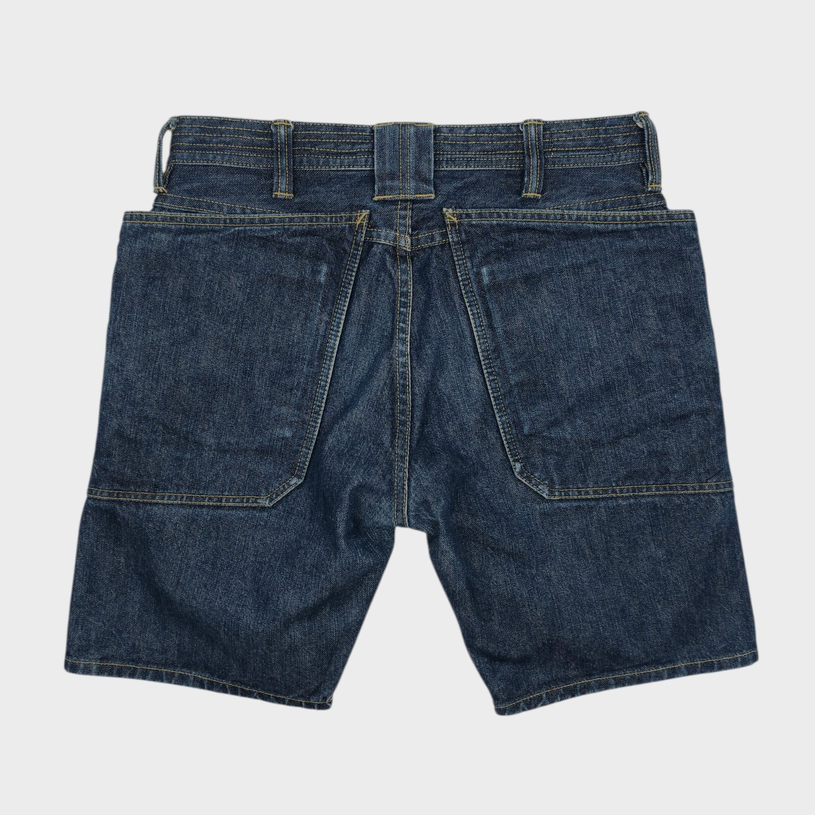 SASSAFRAS Men's Made in Japan Fall Leaf Denim Cargo Shorts