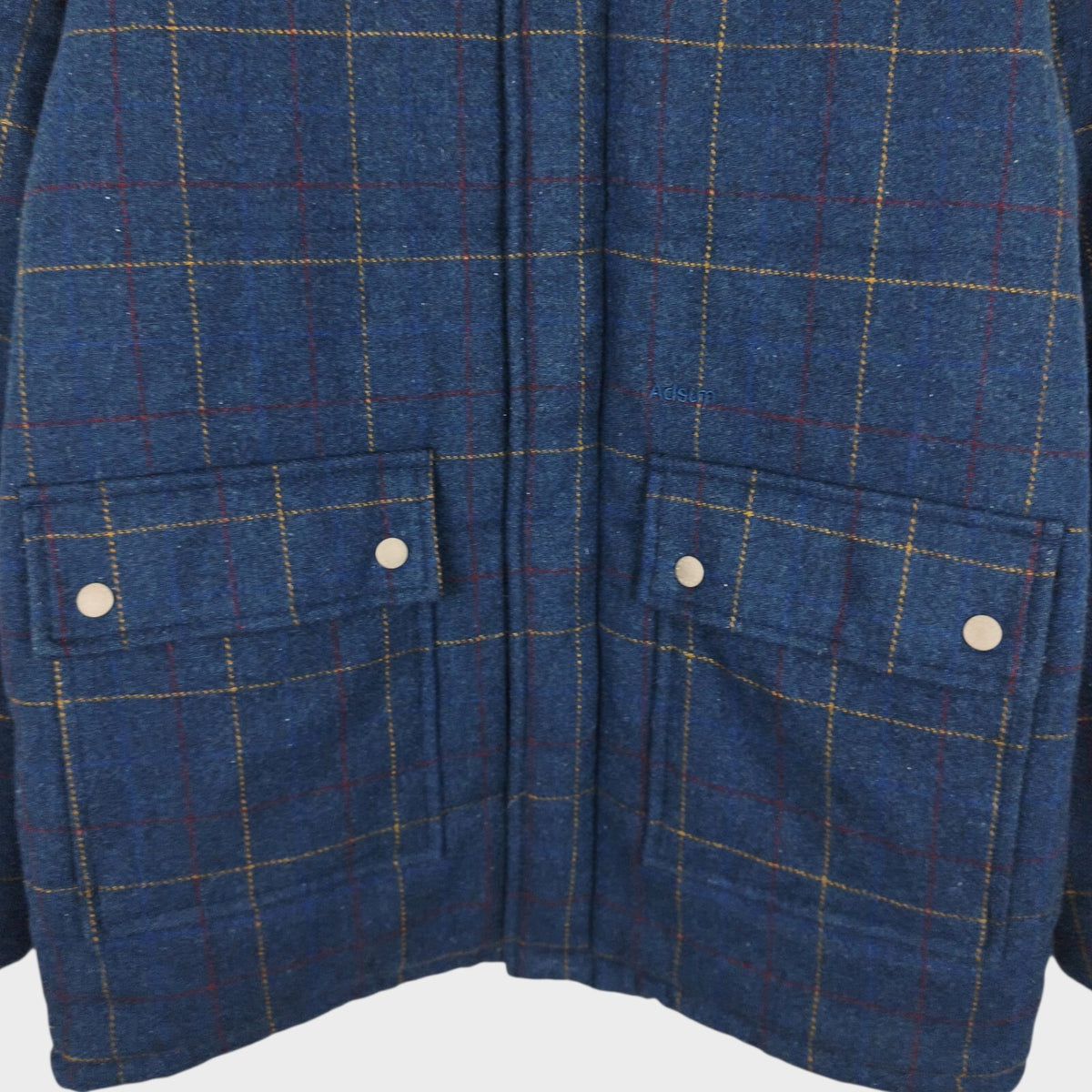 ADSUM Men's Blue Check NK Wool Blend Padded Jacket