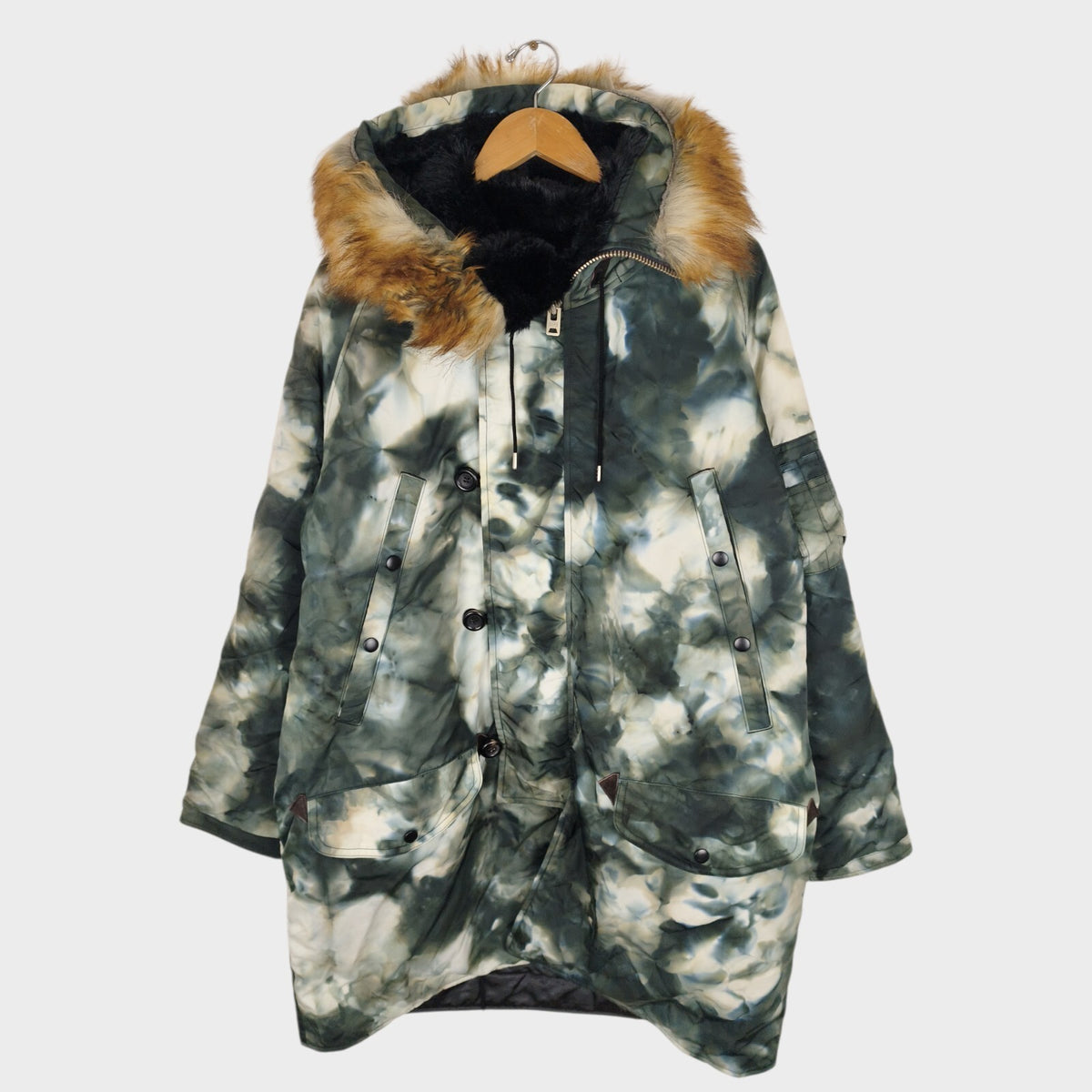 SUGARHILL Japan Men's Made in Japan Pour Camo N3-B Parka Coat