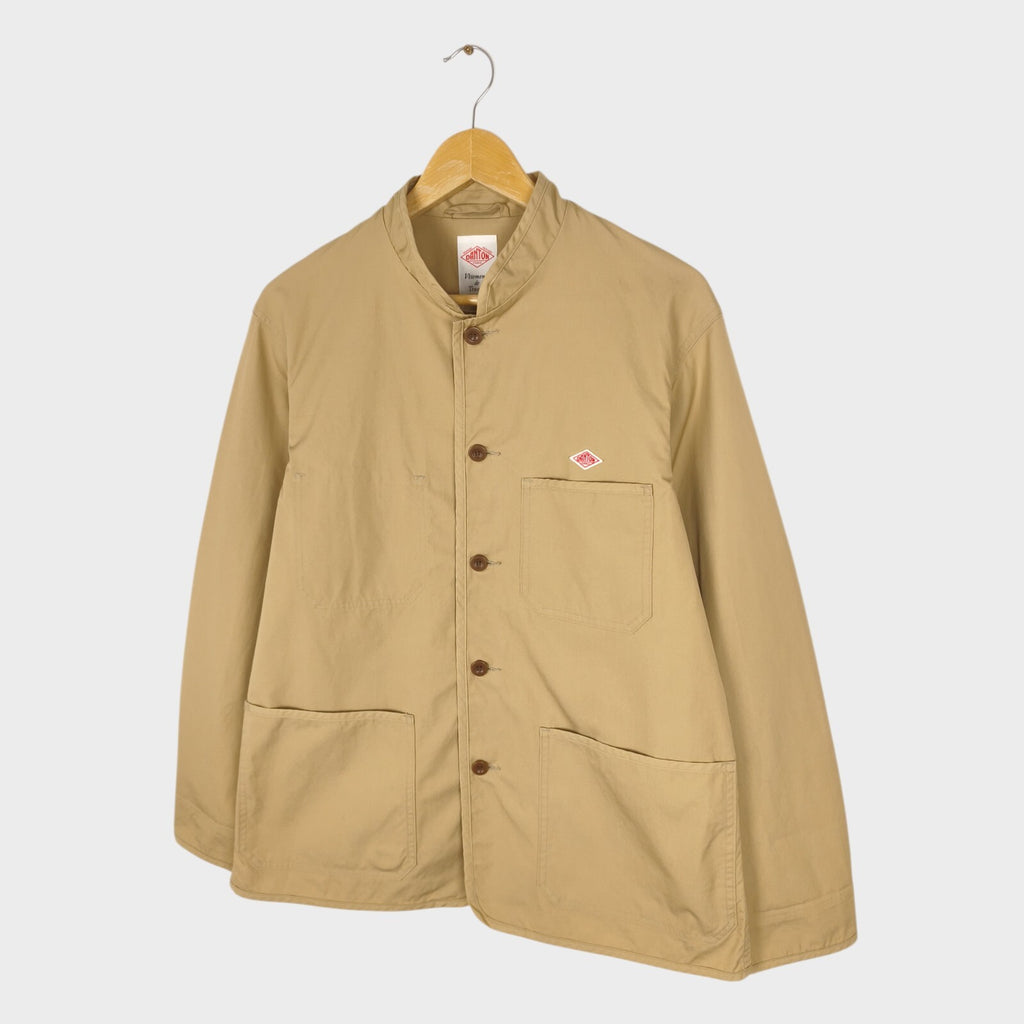 DANTON Men's Beige Made in Japan 100% Cotton Chore Jacket