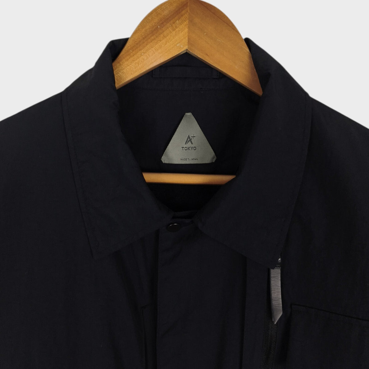 A+ TOKYO Men's Dark Navy Made in Japan Nylon Pertex Utility Jacket