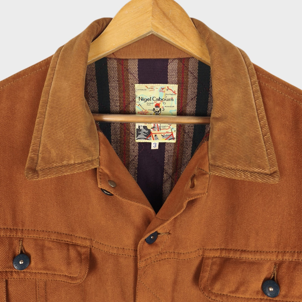 NIGEL CABOURN Men's Vintage Made in Japan Camel Heavyweight Hunting Jacket