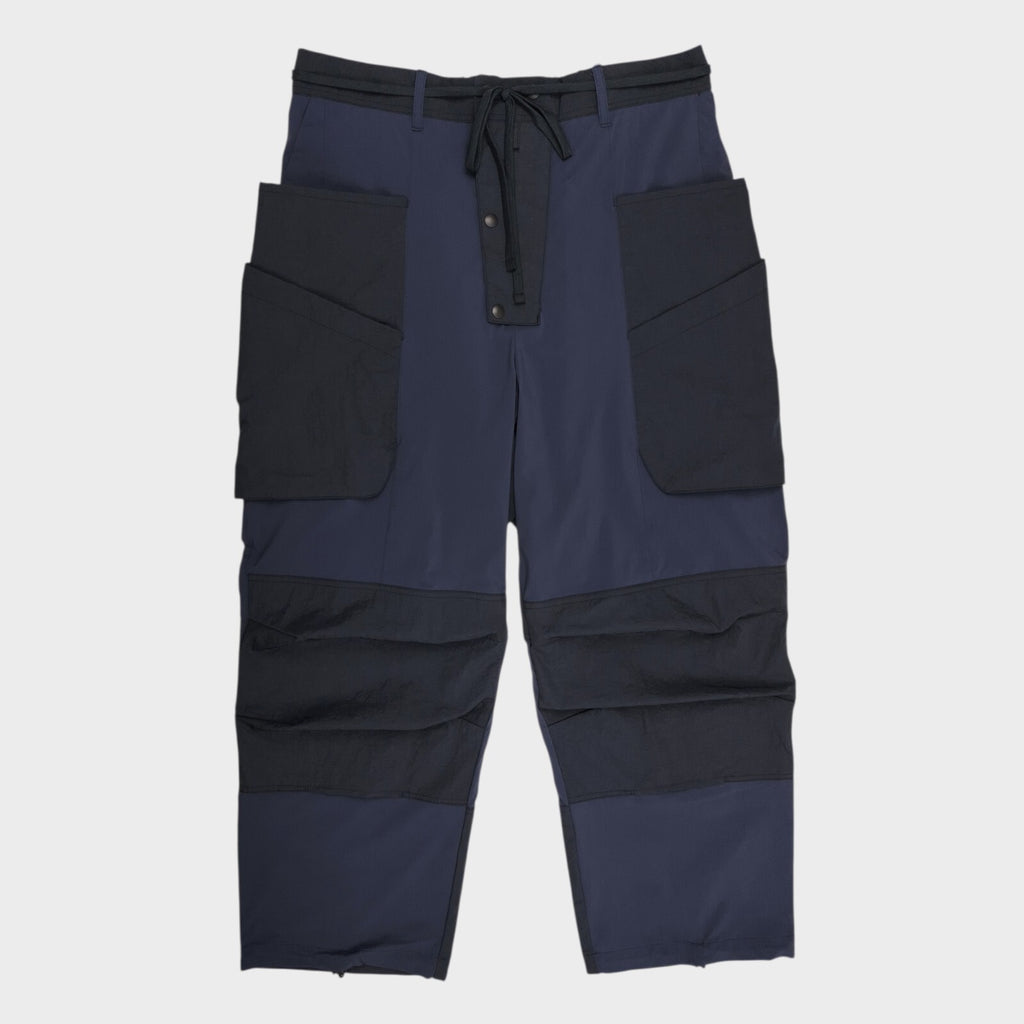 NORBIT BY HIROSHI NOZAWA Men's Navy High Spec Samue Hiking Cargo Trousers