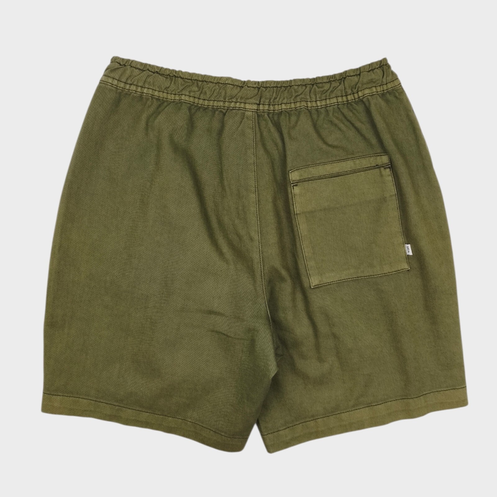 WAX LONDON Men's Olive Green Garment Dyed Sweat Shorts