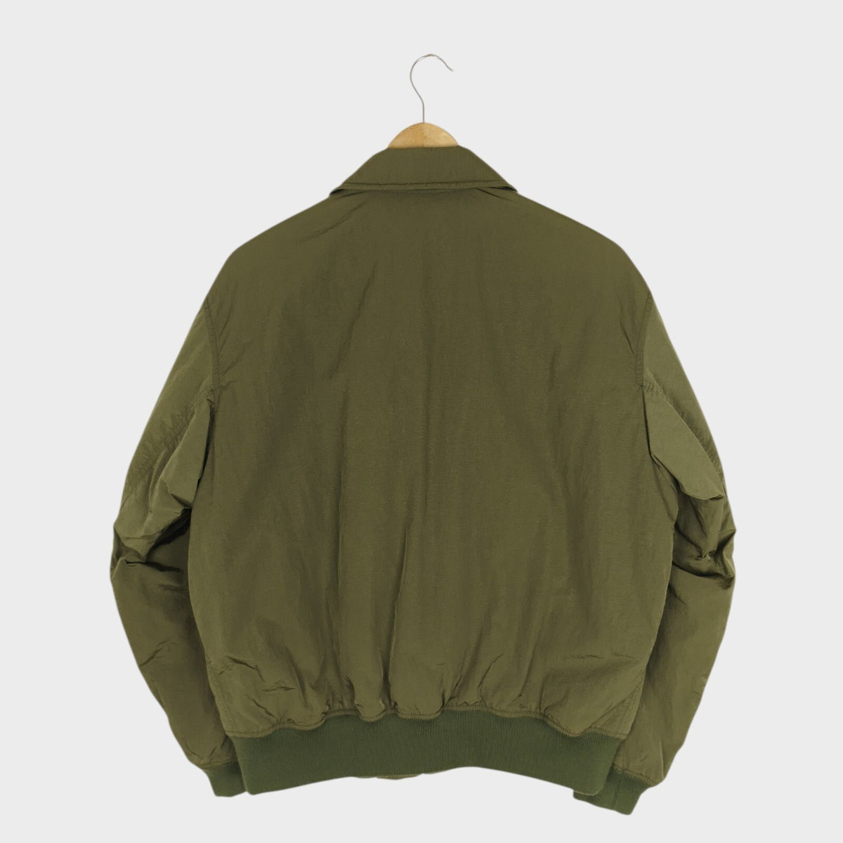 J.W. ANDERSON x UNIQLO Men's Khaki Green Nylon MA-1 Bomber Jacket