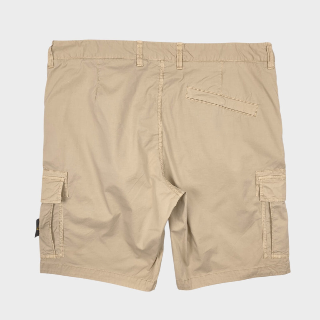 STONE ISLAND Men's Beige Garment Dyed Type SL Cargo Shorts