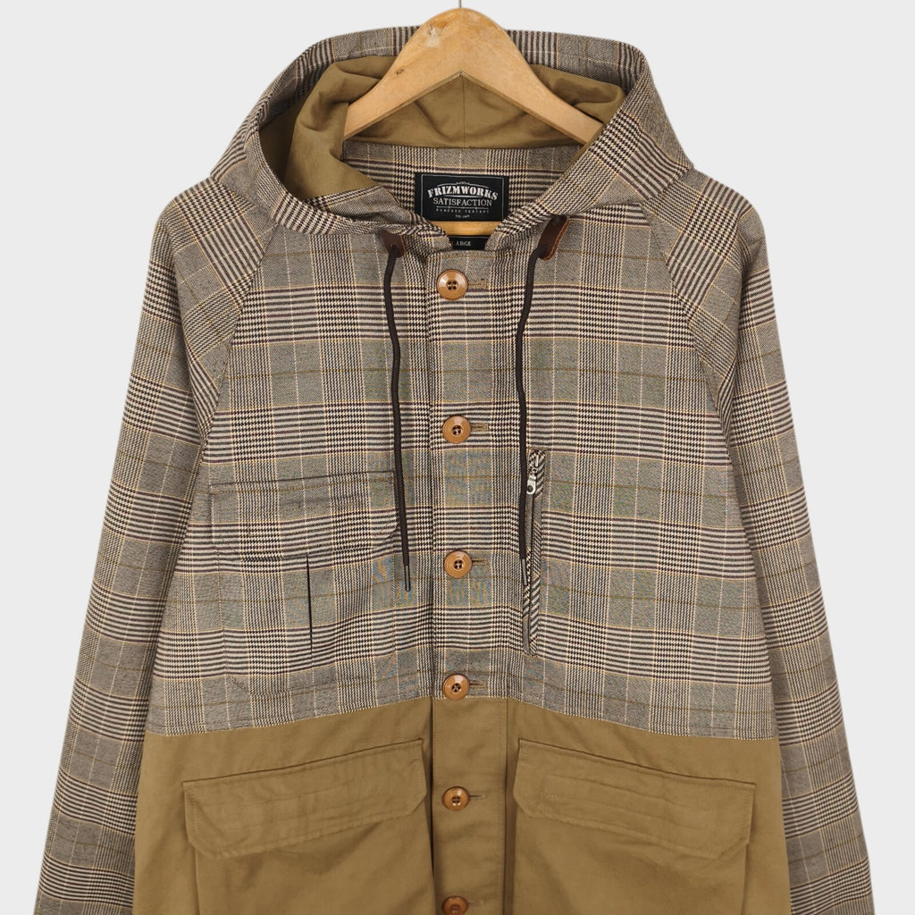 FRIZMWORKS Men's Glencheck Utility Mountain Parka Jacket