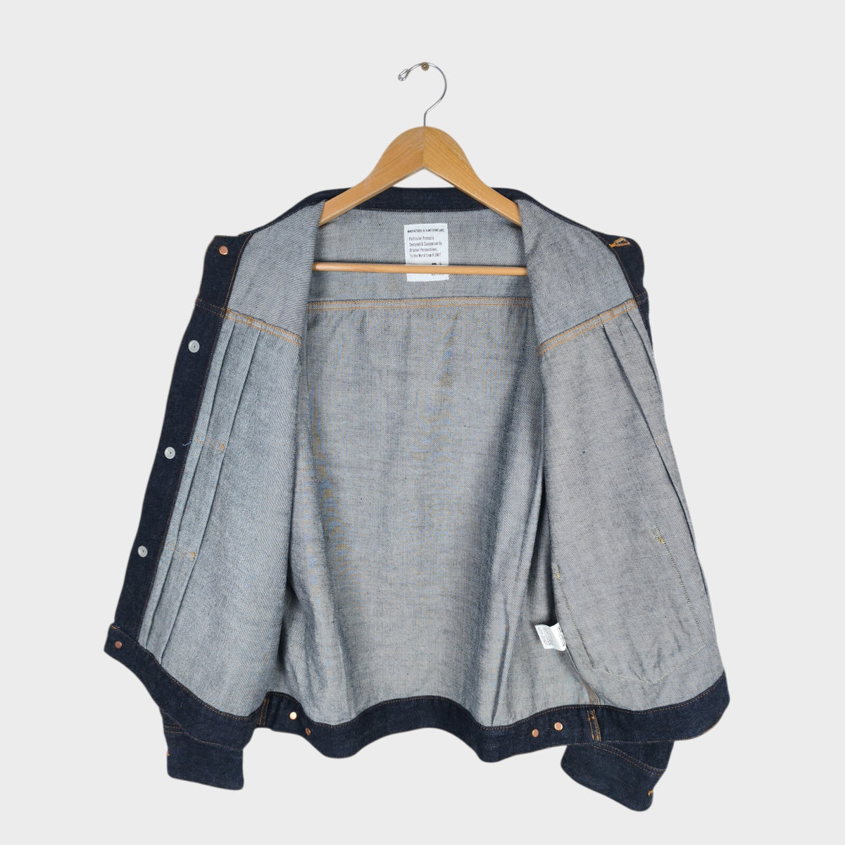 H.UNIT Men's Made in Japan Blue Denim Trucker Jacket