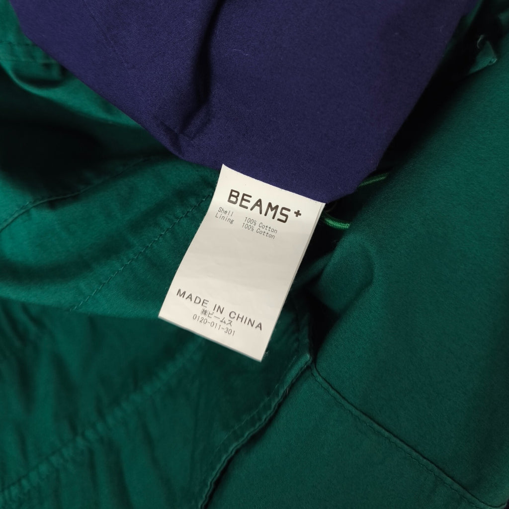 BEAMS PLUS Men's Green Sports Euro Anorak Parka Smock Jacket