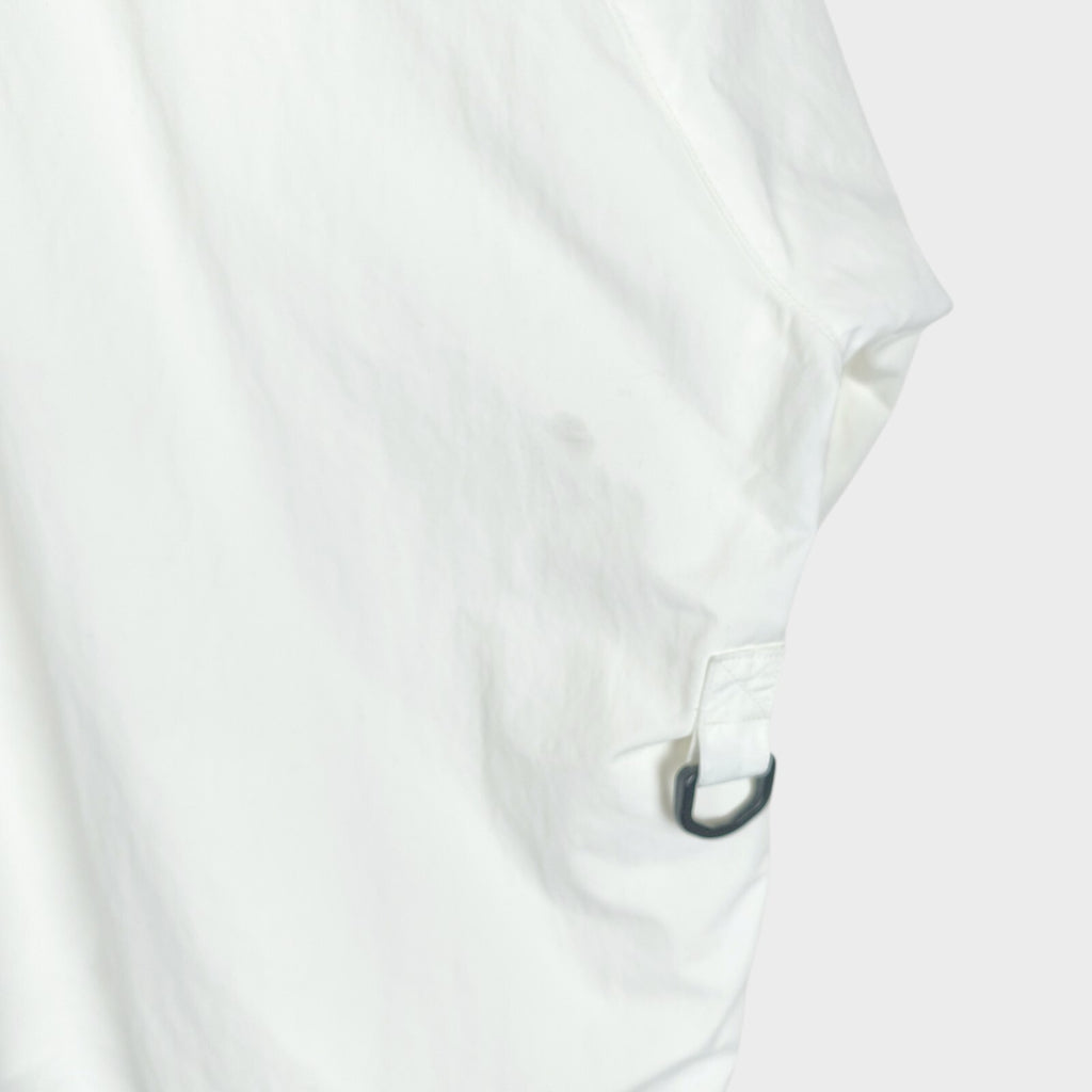 UNUSED Japan Men's Made in Japan White Nylon Fishing Jacket