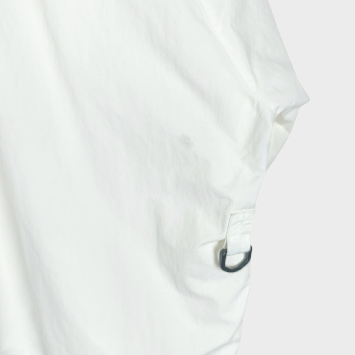 UNUSED Japan Men's Made in Japan White Nylon Fishing Jacket