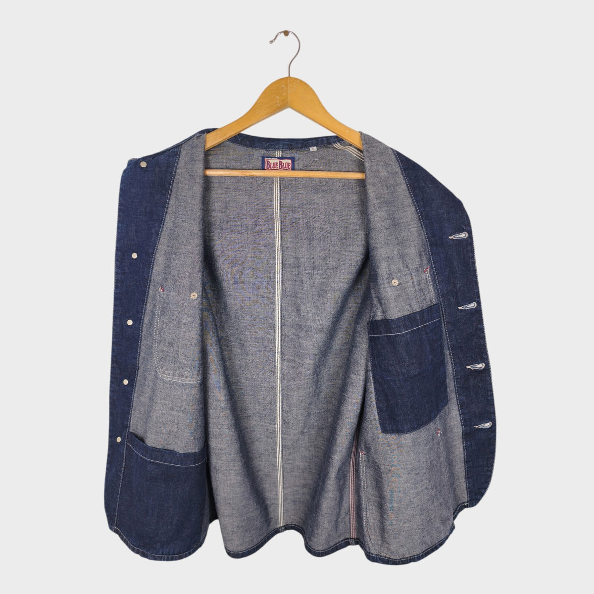 BLUE BLUE JAPAN Men's Made in Japan Blue Denim Chore Jacket