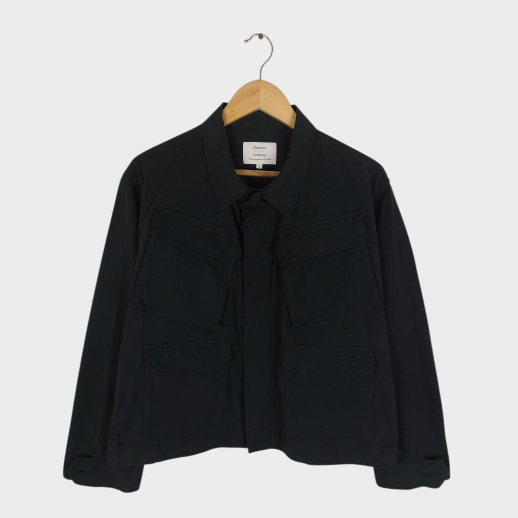 ANOTHER 20TH CENTURY Men's Black Made in Japan Cotton/Nylon Ripstop Brighton Command Jacket