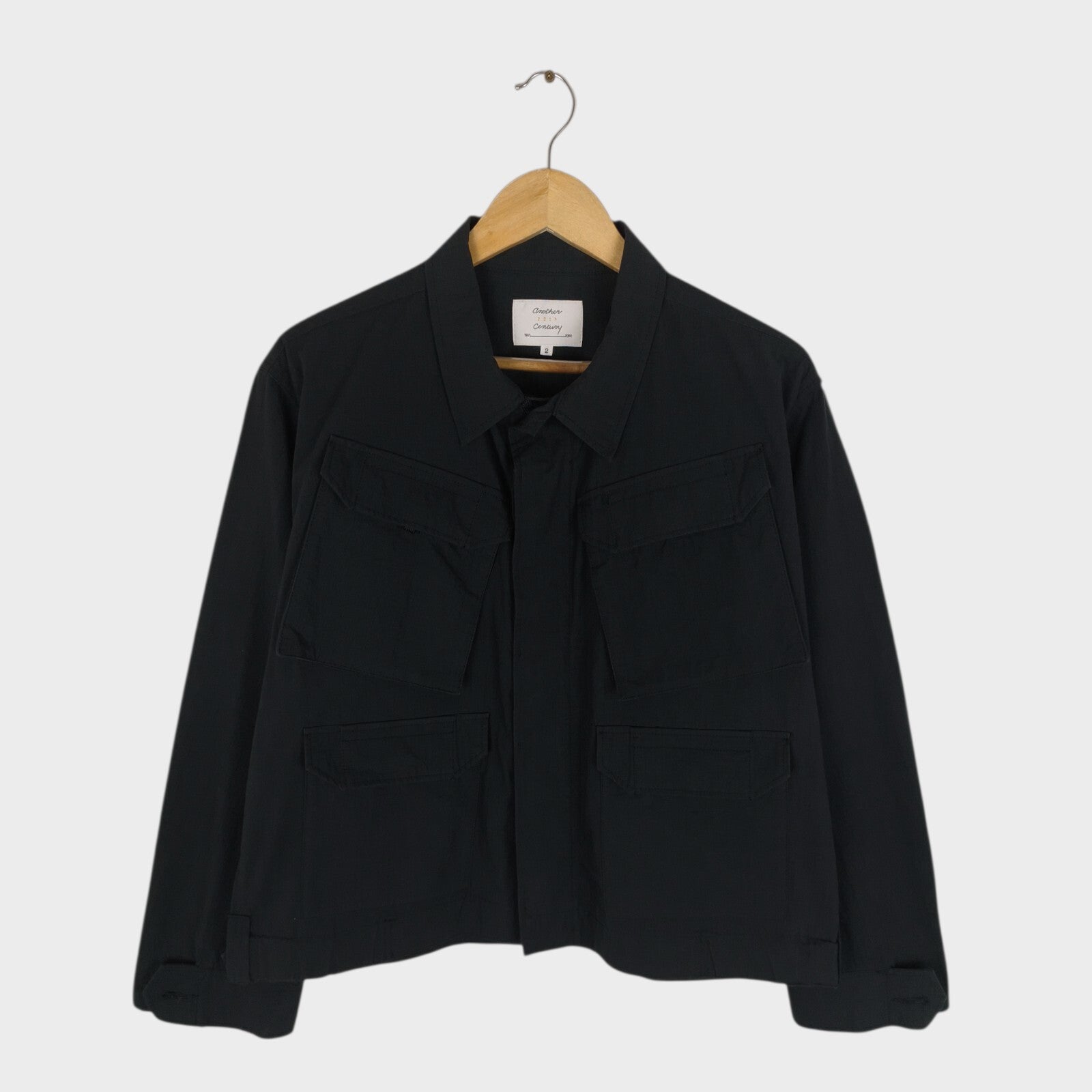 ANOTHER 20TH CENTURY Men's Black Made in Japan Cotton/Nylon Ripstop Brighton Command Jacket