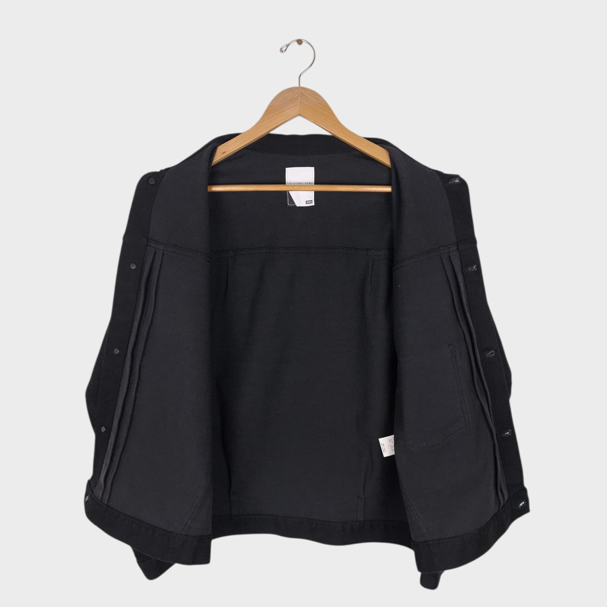 EDWIN Japan Men's Black Denim E-Function Jacket
