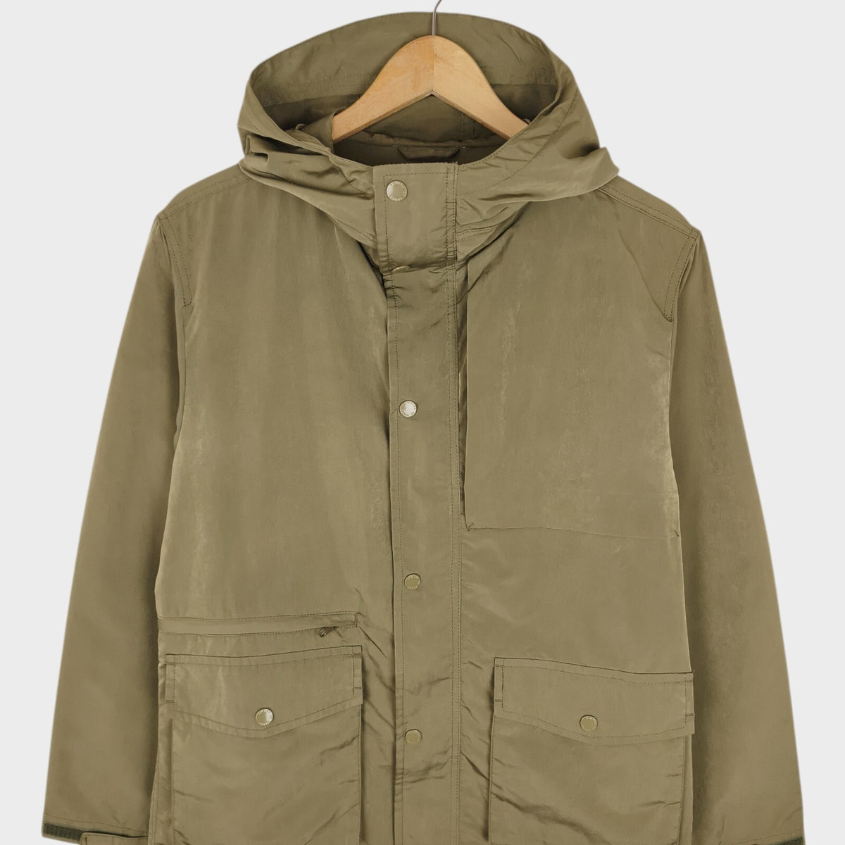 BEAMS B:MING Men's Olive Green Mountain Parka Jacket