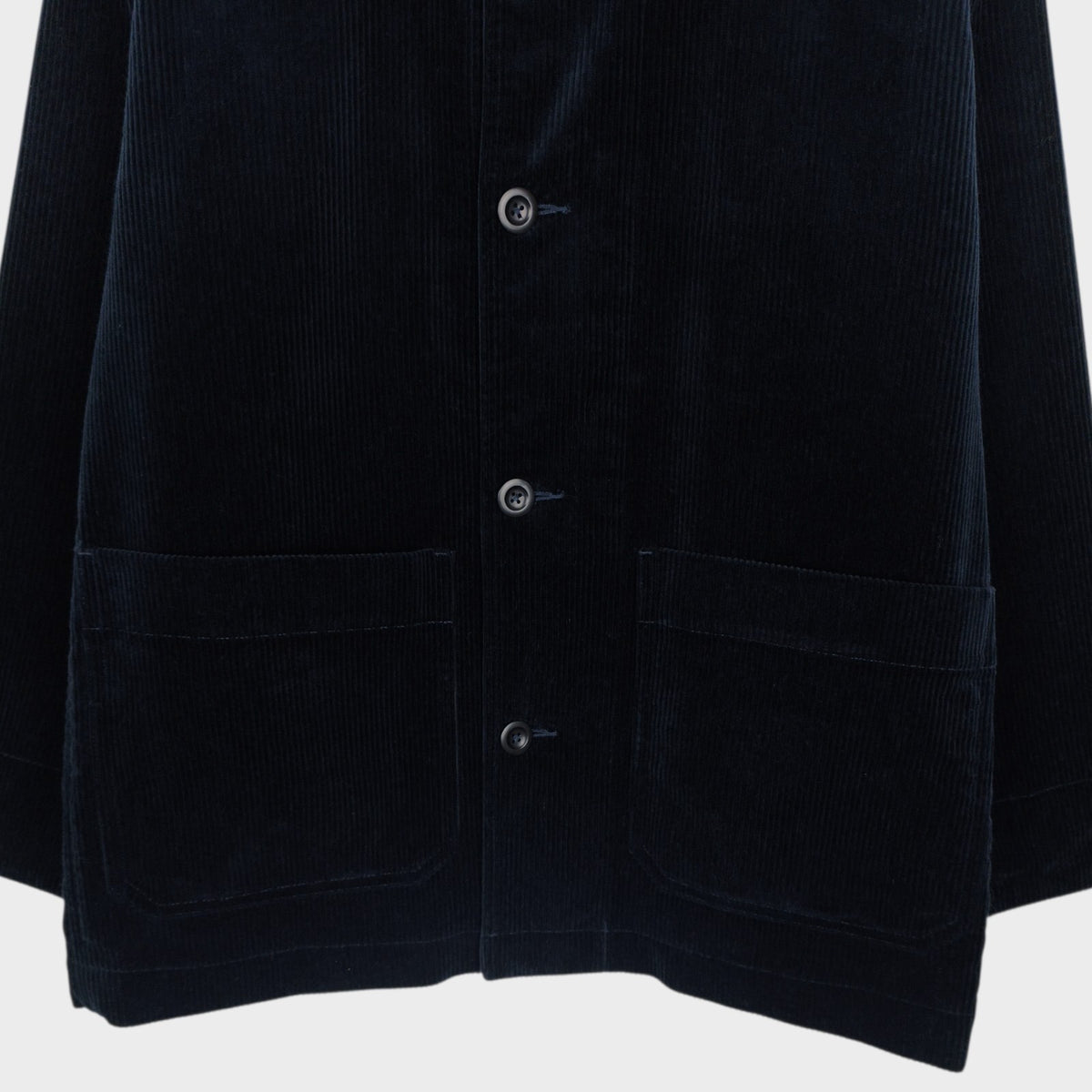 MHL MARGARET HOWELL Men's Navy Blue Heavyweight Corduroy Chore Jacket