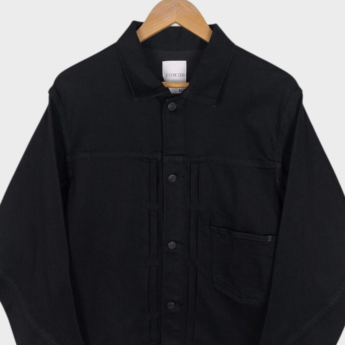 EDWIN Japan Men's Black Denim E-Function Jacket