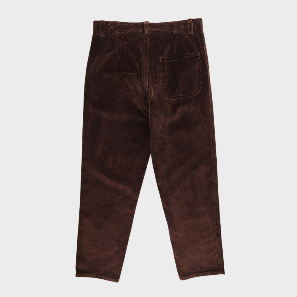 OLD TOWN Men's Brown Made in England Heavyweight Corduroy Trousers