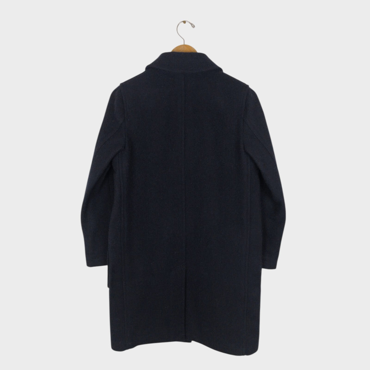 MHL MARGARET HOWELL Women's Navy Blue 100% Wool Coat