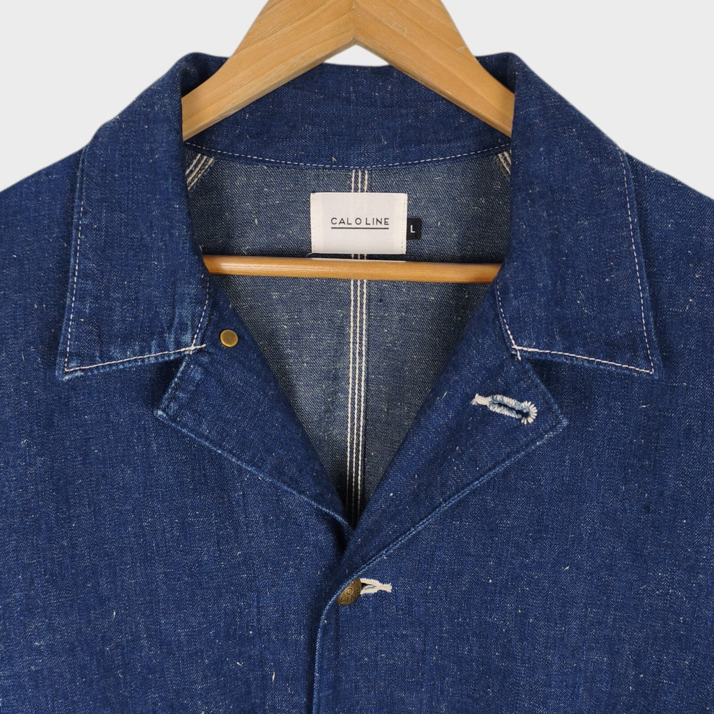 CAL O LINE Men's Made in Japan Blue Nep Denim Chore Jacket
