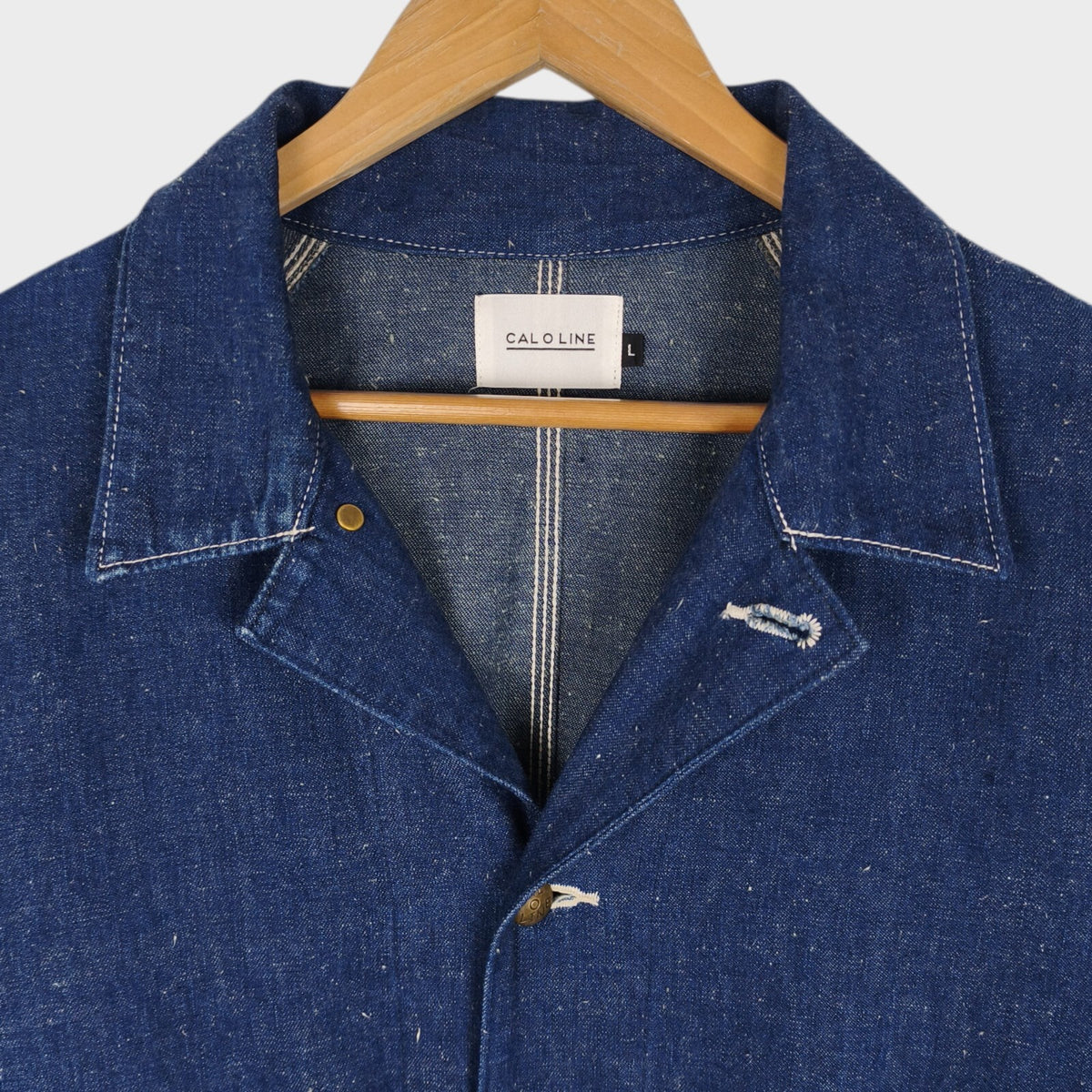 CAL O LINE Men's Made in Japan Blue Nep Denim Chore Jacket