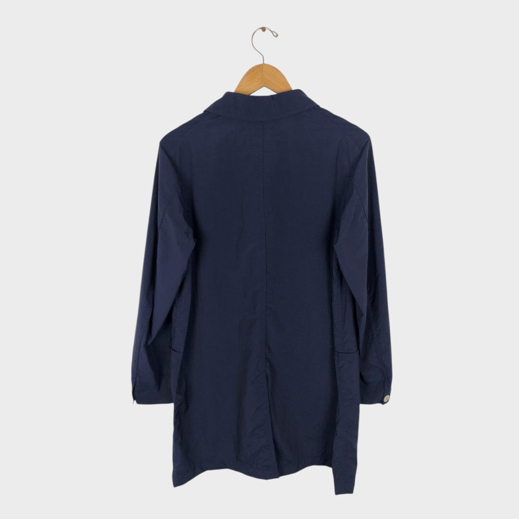 DANTON x BEAMS Men's Made in Japan Navy Blue Nylon Coat Jacket