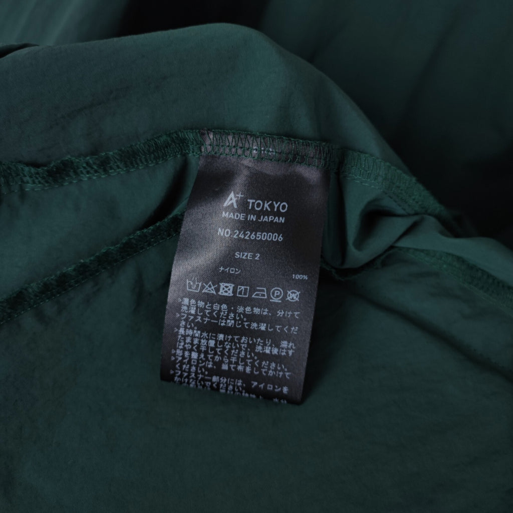 A+ TOKYO Men's Green Made in Japan Nylon Utility Jacket
