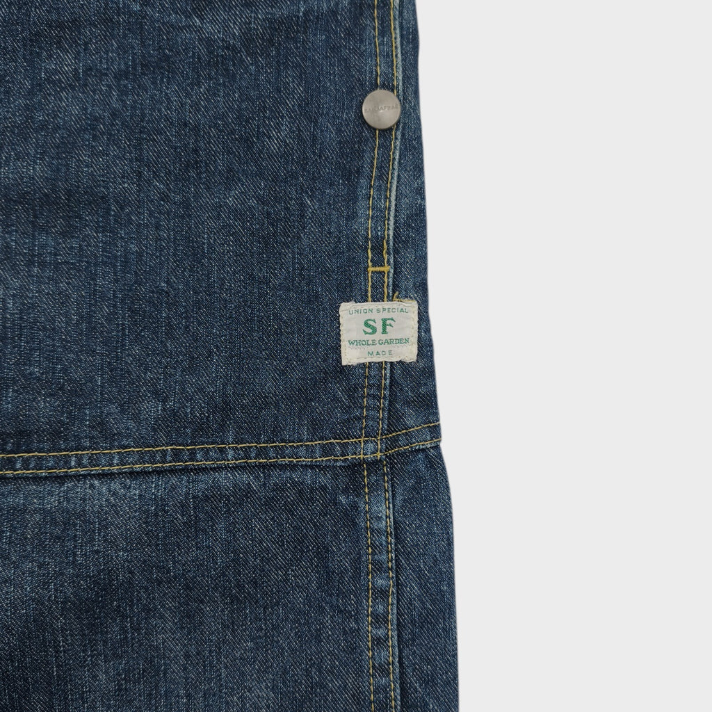 SASSAFRAS Men's Made in Japan Fall Leaf Denim Cargo Shorts