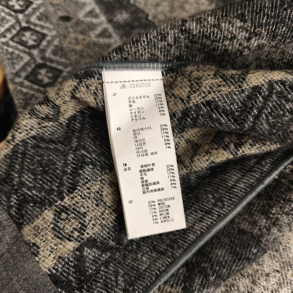 SNOW PEAK Men's Co/Wo Nomad Heavyweight Wool Blend Jacquard Parka Jacket