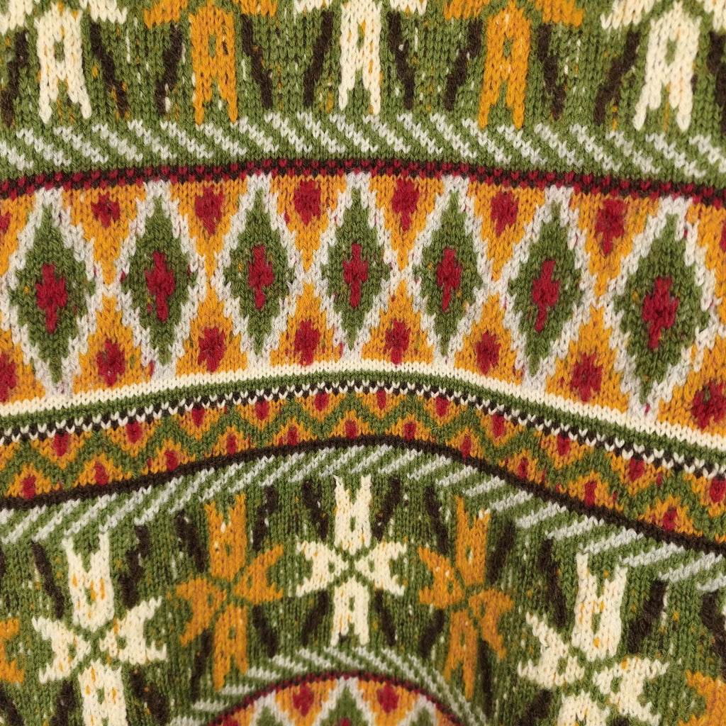 BEAMS PLUS Men's 100% Wool Heavyweight Knit 3G Fairisle Jumper