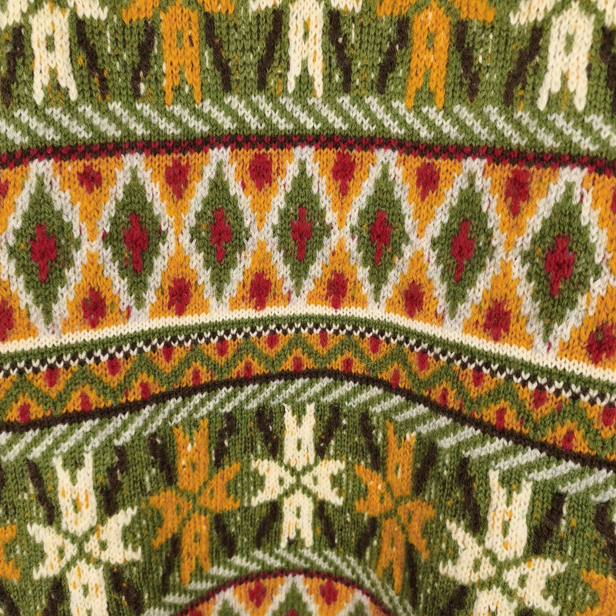 BEAMS PLUS Men's 100% Wool Heavyweight Knit 3G Fairisle Jumper