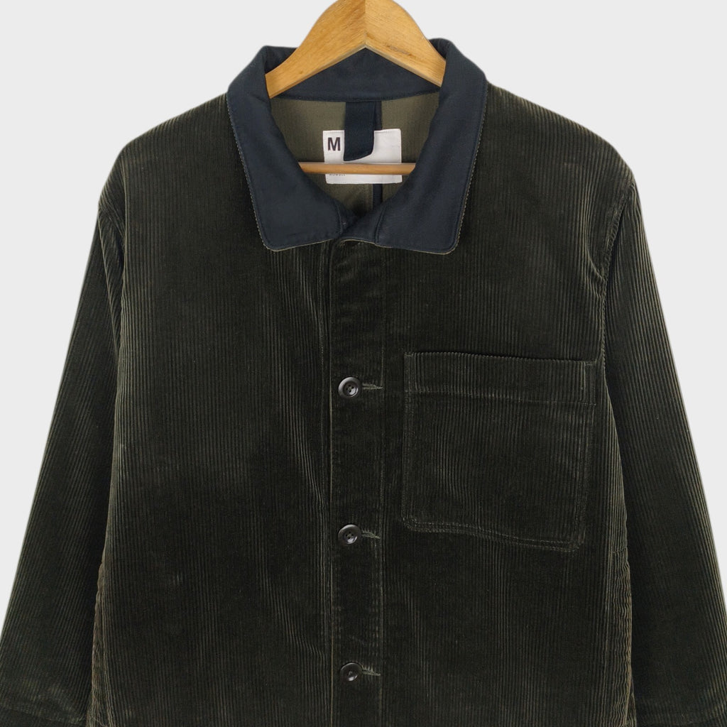 MHL MARGARET HOWELL Men's Dark Green Heavyweight Corduroy Chore Jacket