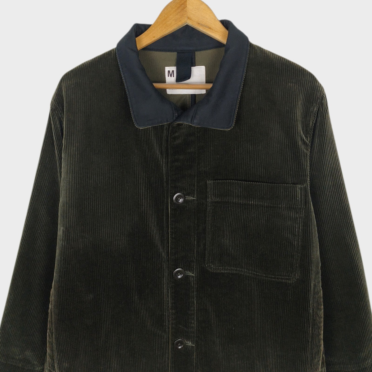 MHL MARGARET HOWELL Men's Dark Green Heavyweight Corduroy Chore Jacket