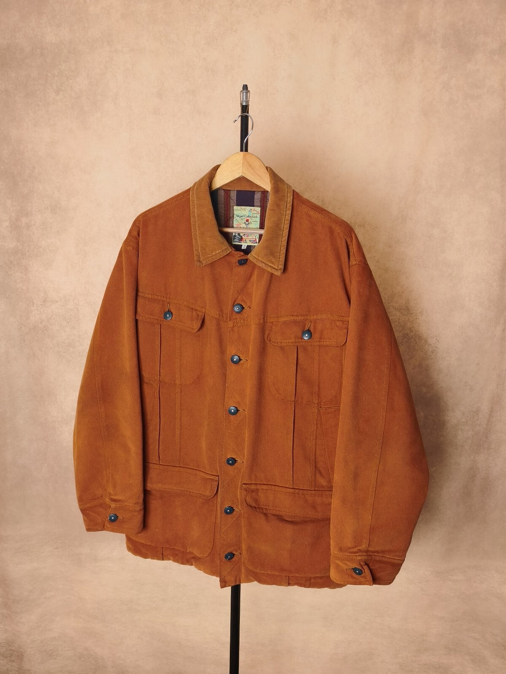NIGEL CABOURN Men's Vintage Made in Japan Camel Heavyweight Hunting Jacket