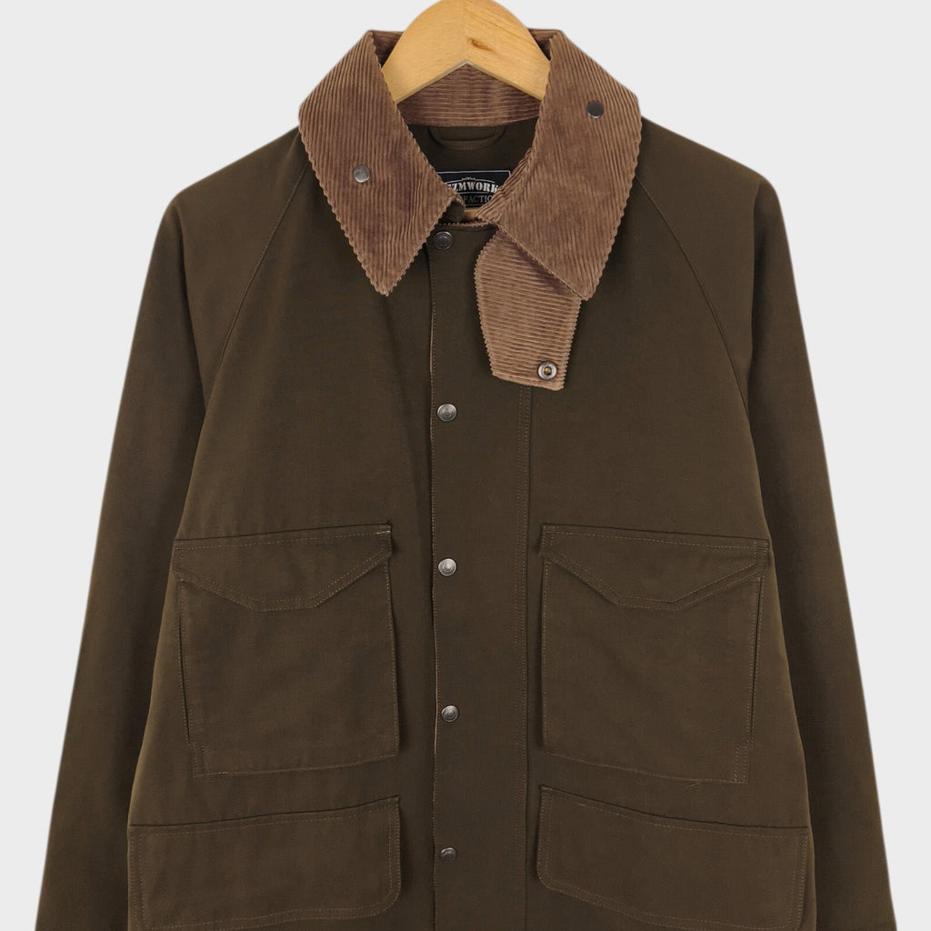 FRIZMWORKS Men's Khaki Green Royal Hunting Field Jacket