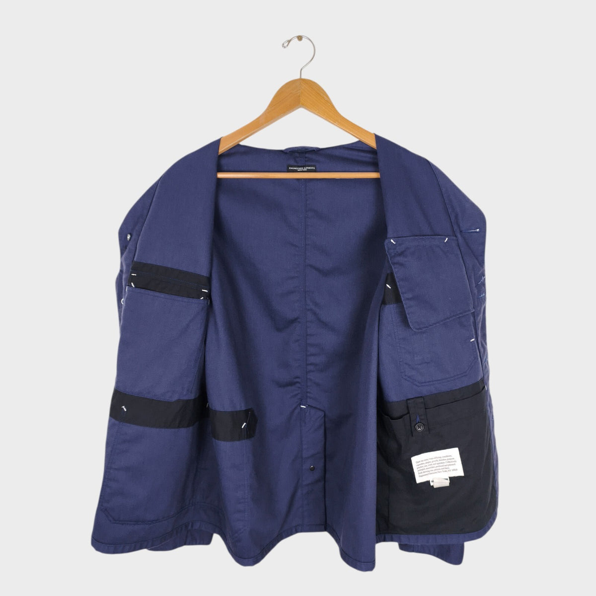 ENGINEERED GARMENTS Men's Made in USA Blue Coverall Chore Jacket