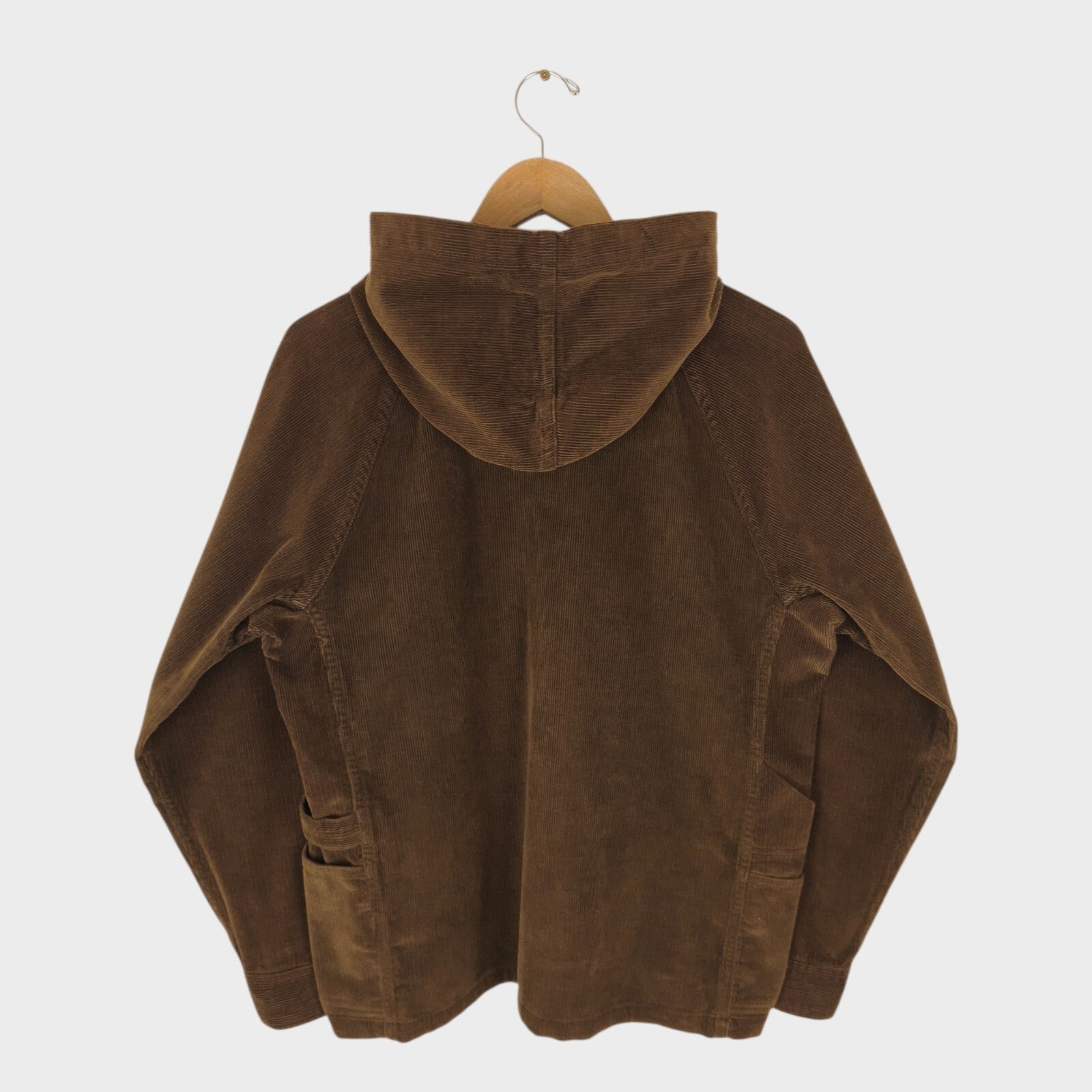 SASSAFRAS Men's Made in Japan Brown Corduroy Bud Breaker Jacket