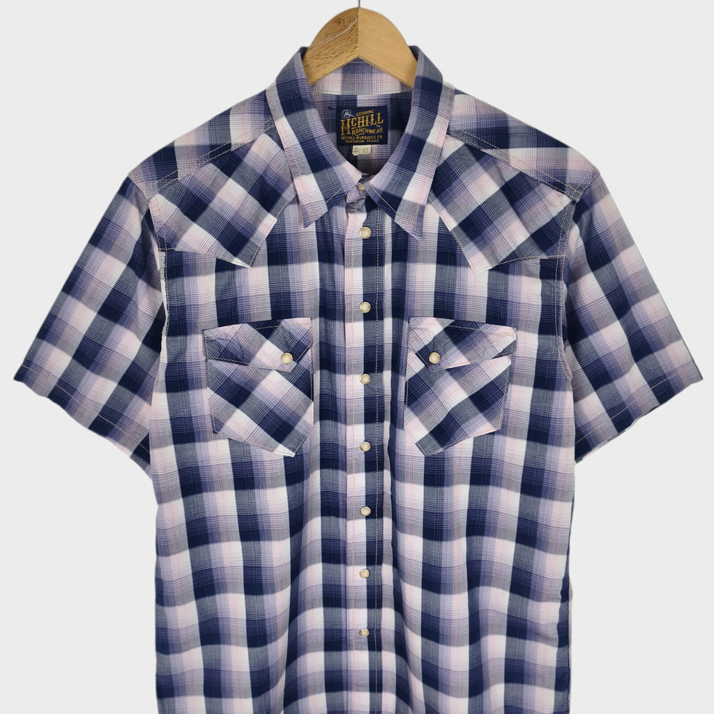 TOYS MCCOY McHill Ranchwear Men's Made in Japan Checked Western Shirt