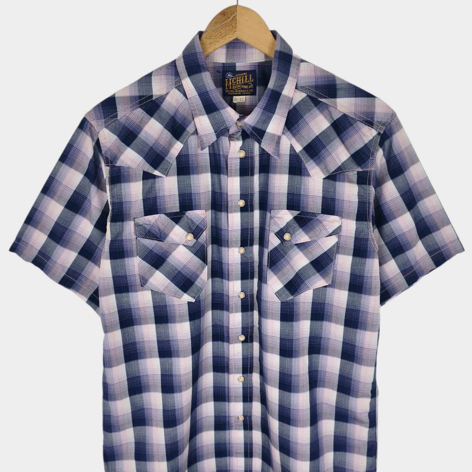 TOYS MCCOY McHill Ranchwear Men's Made in Japan Checked Western Shirt