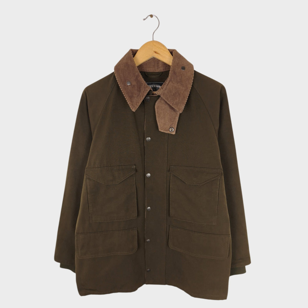 FRIZMWORKS Men's Khaki Green Royal Hunting Field Jacket
