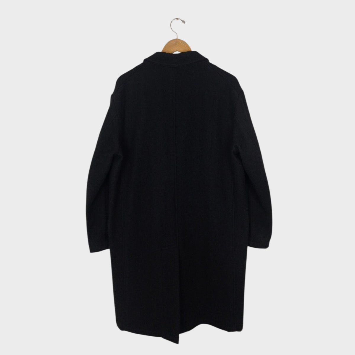 MHL MARGARET HOWELL Men's Black Heavyweight 100% Melton Wool Coat