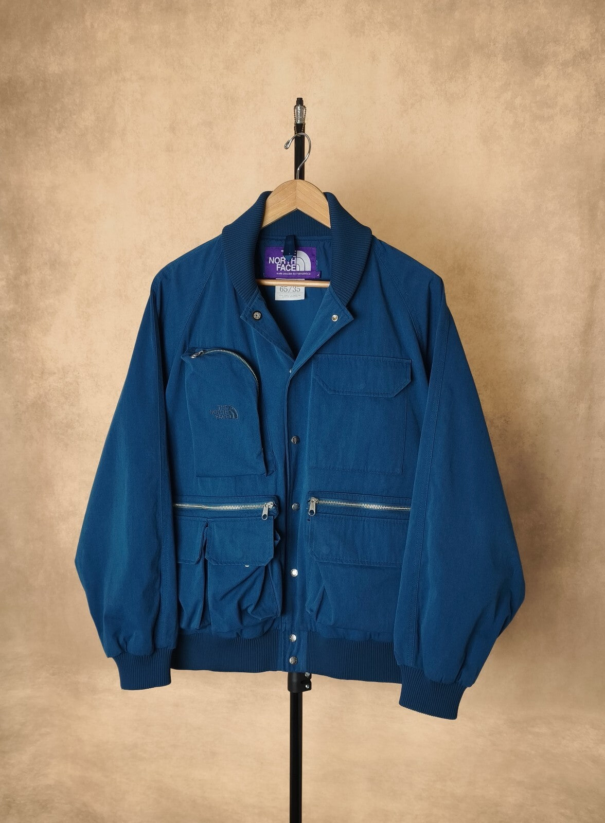 THE NORTH FACE PURPLE LABEL x NANAMICA Men's Blue Waterproof 65/35 Field Jacket