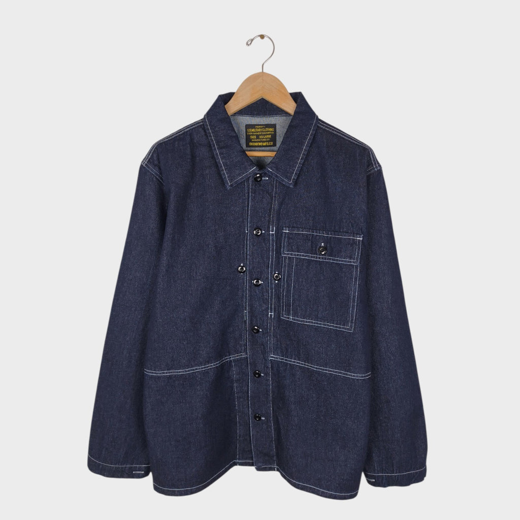OKONKWO MFG Men's Blue Heavyweight Denim Chore Jacket