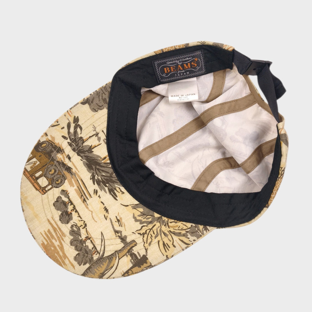 BEAMS PLUS Made in Japan Safari Print Fishing Hat Cap