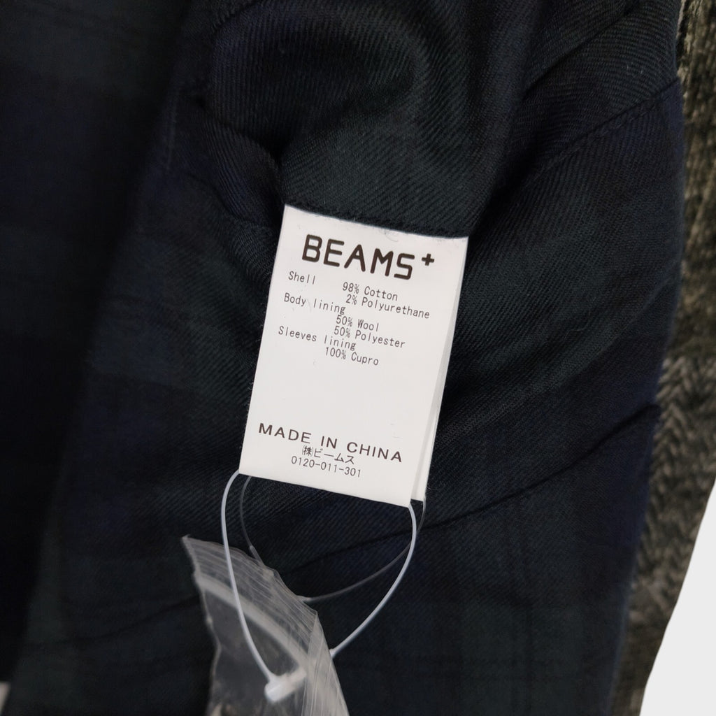 BEAMS PLUS Men's Patchwork Corduroy Coat