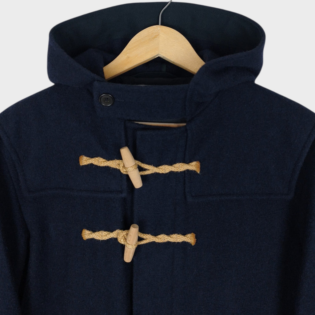 MHL MARGARET HOWELL Men's Navy Heavyweight 100% Wool Duffle Coat